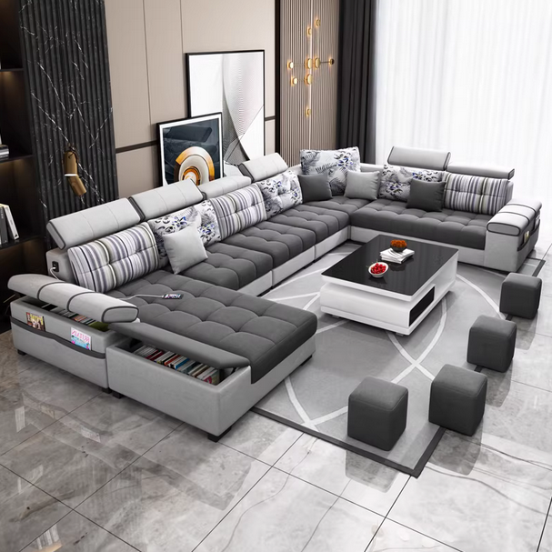  布艺沙发客厅简约现代2025新款大户型