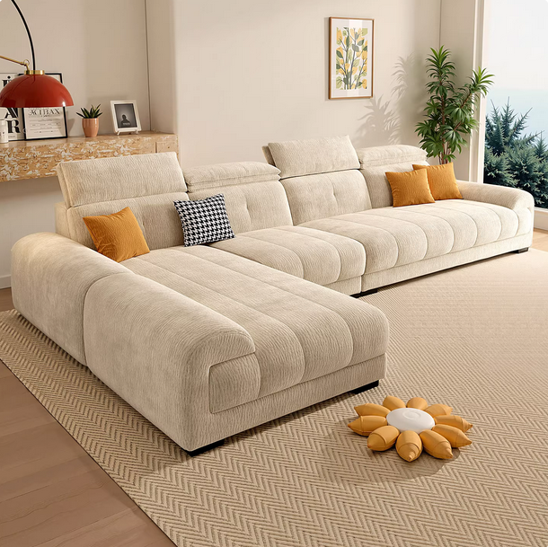 2026新款雪尼尔棉麻布艺沙发